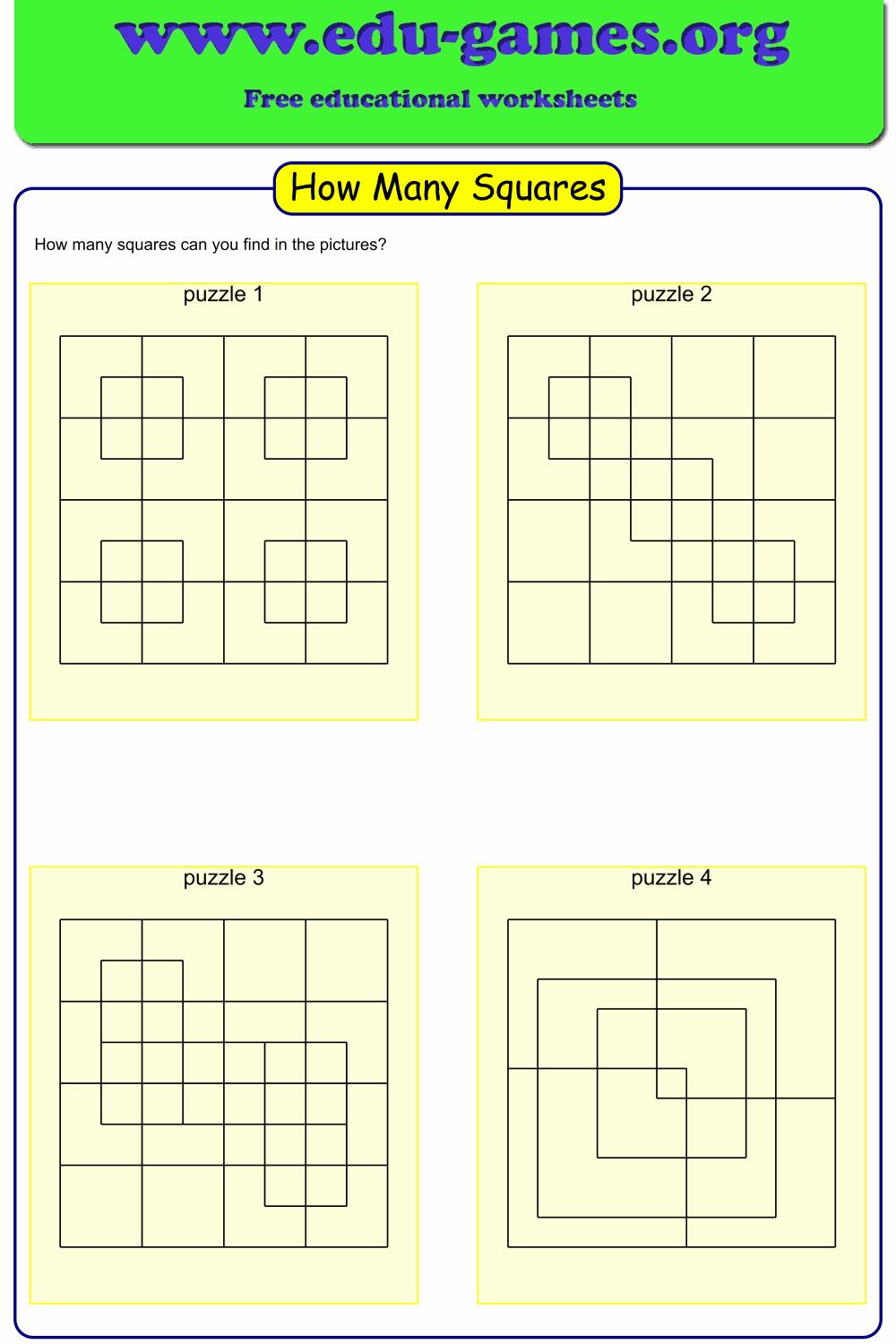 Free Brain Teaser Worksheet Activities Math Edu Games