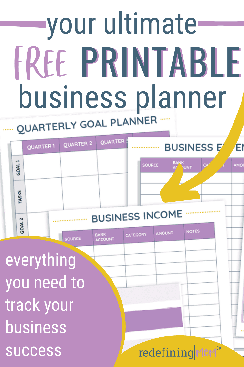 FREE Business Tracking Printable Templates Redefining Mom 
