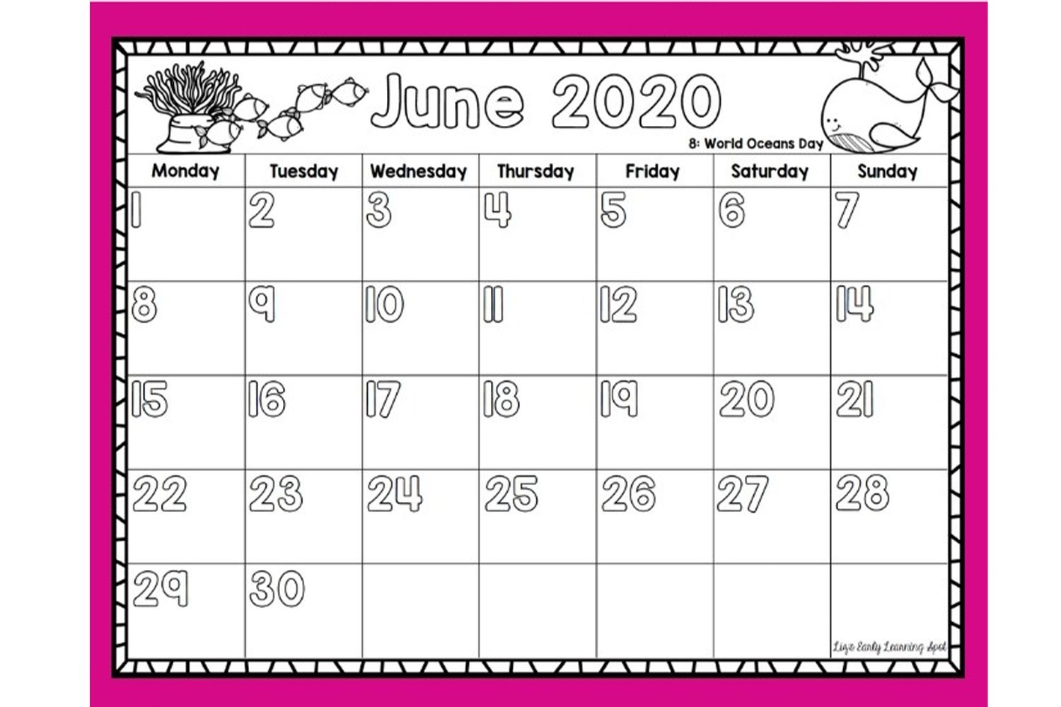 Free Calendar Templates For Parents And Kids Worksheets Library