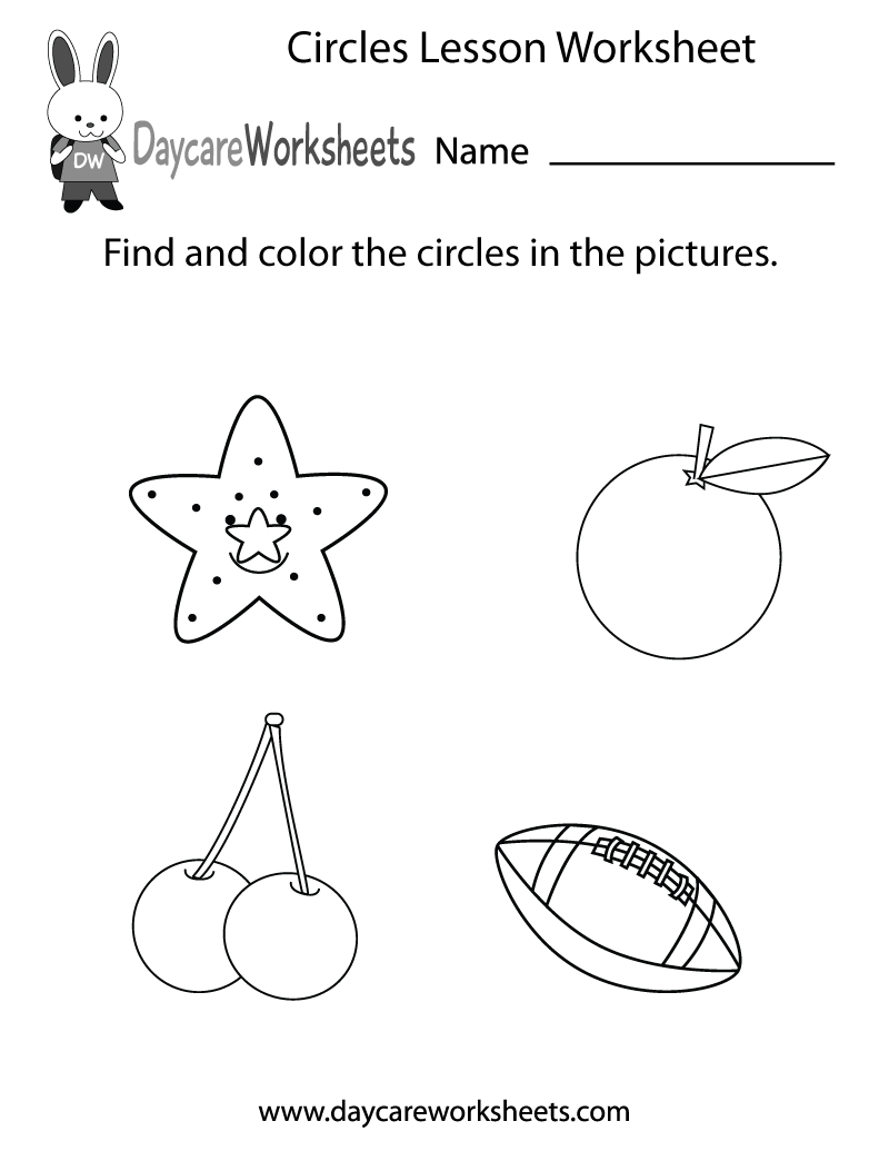 Free Printable Circle Shape Worksheets