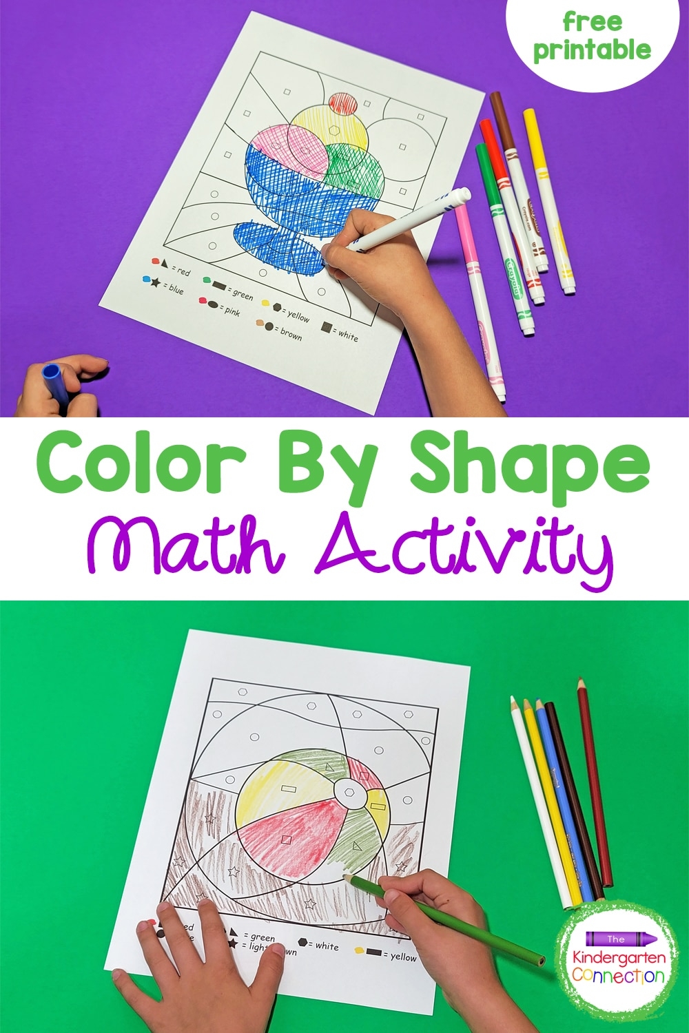 Preschool Shapes And Colors Printables