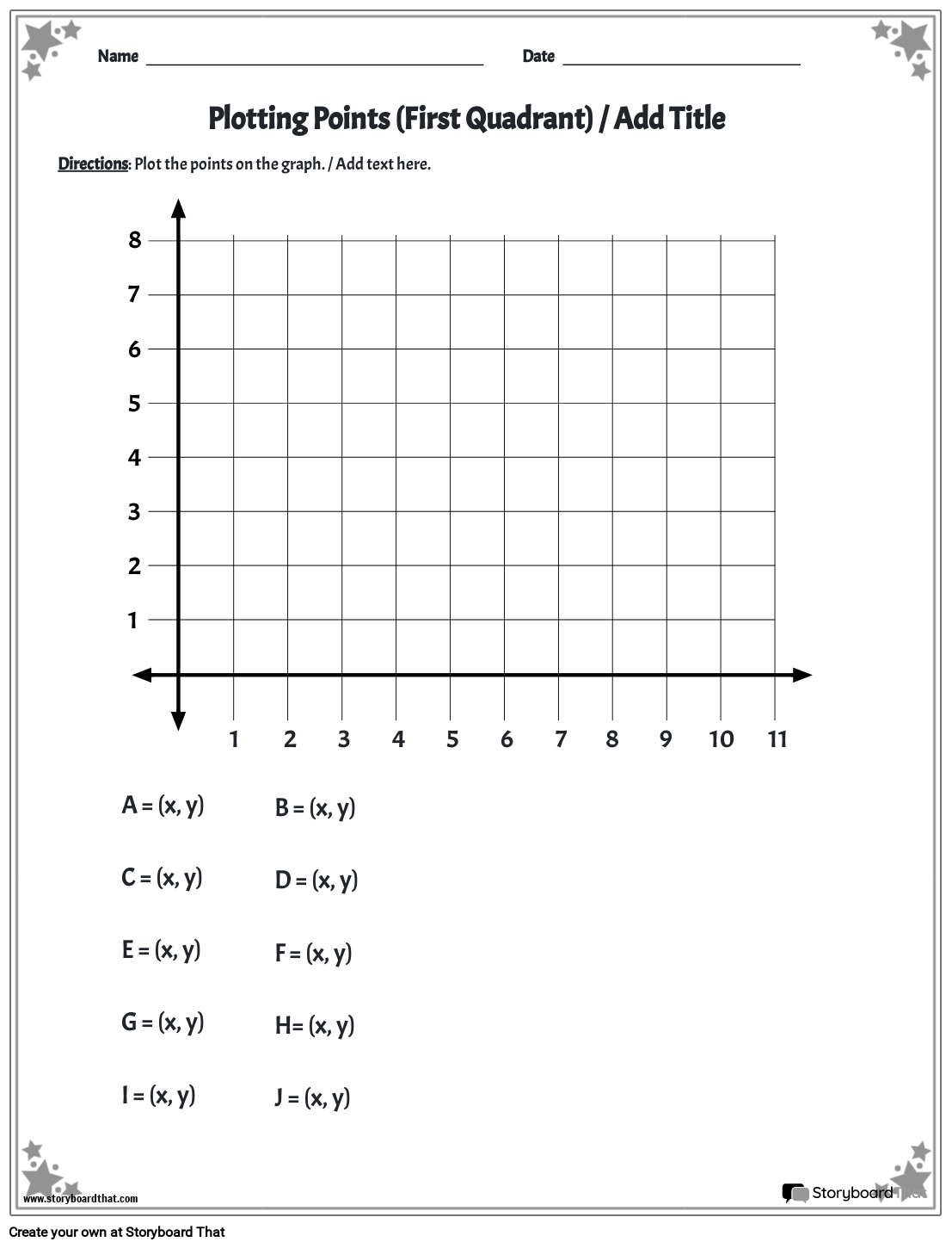 Free Coordinate Plane Worksheet Easy Graphing Worksheets Library