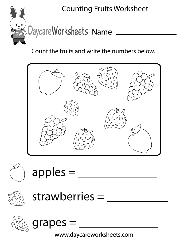 Counting Printable Preschool Counting Printable Preschool