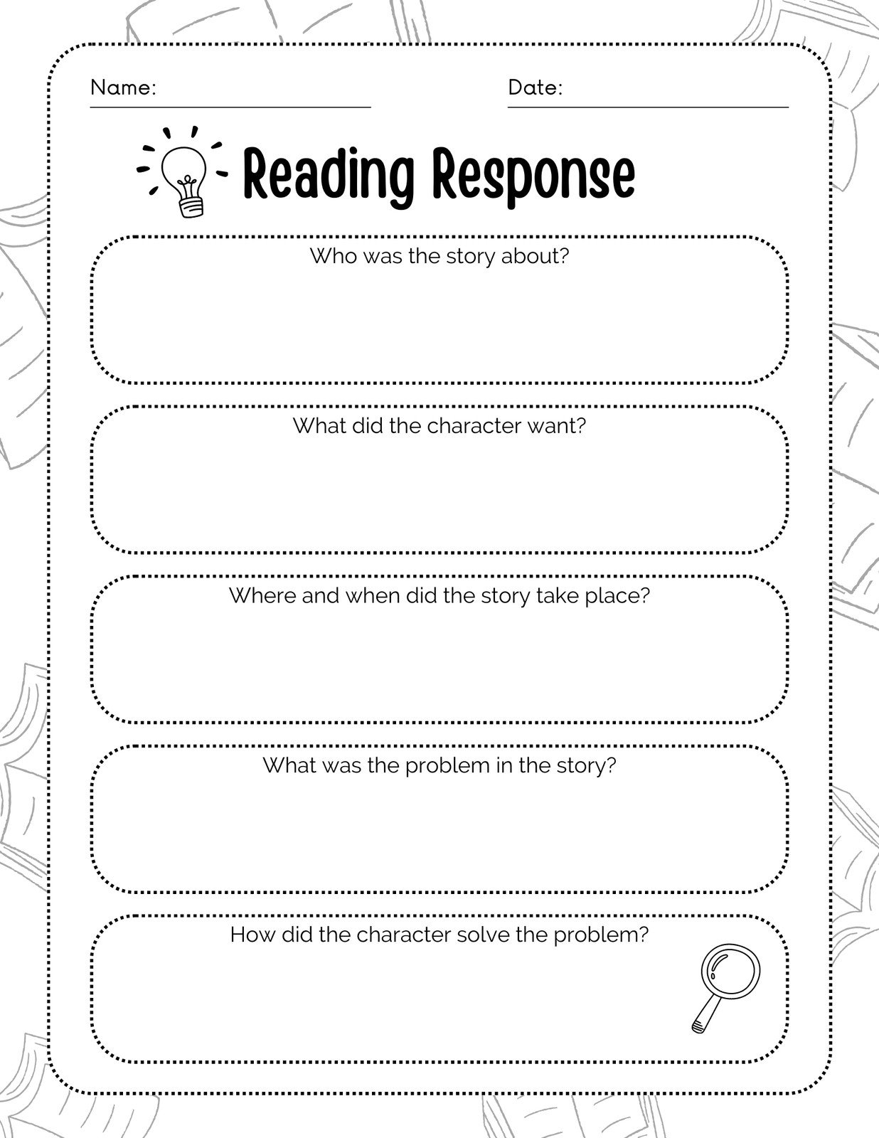 Free Custom And Printable Reading Worksheet Templates Canva Free Custom And Printable Reading Worksheet Templates Canva