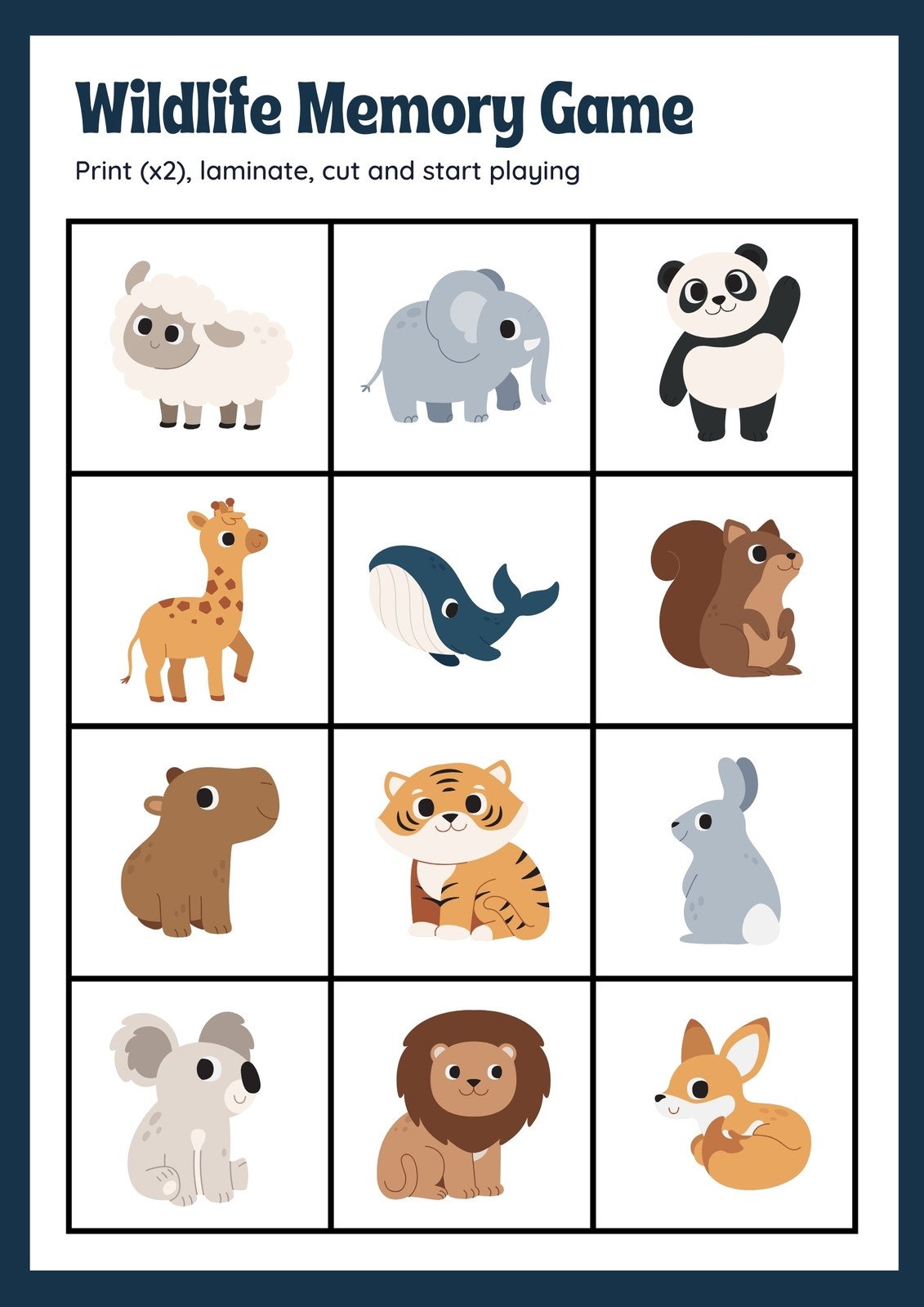 Free Custom Printable Animal Worksheet Templates Canva Free Custom Printable Animal Worksheet Templates Canva