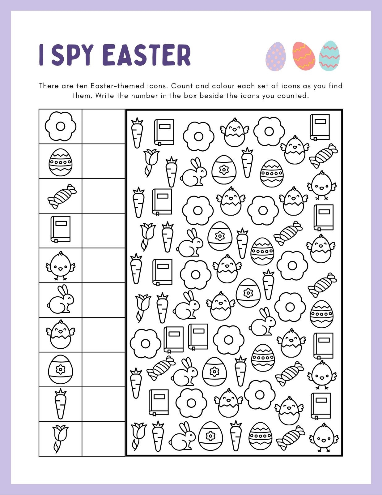 Free Custom Printable Easter Worksheet Templates Canva Free Custom Printable Easter Worksheet Templates Canva