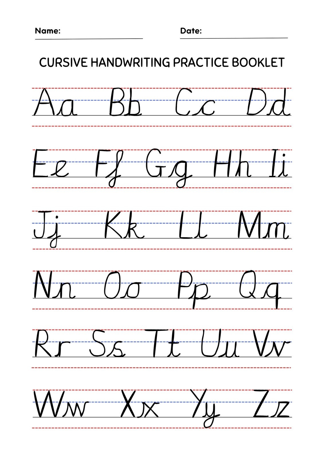 Free Custom Printable Handwriting Worksheet Templates Worksheets Library