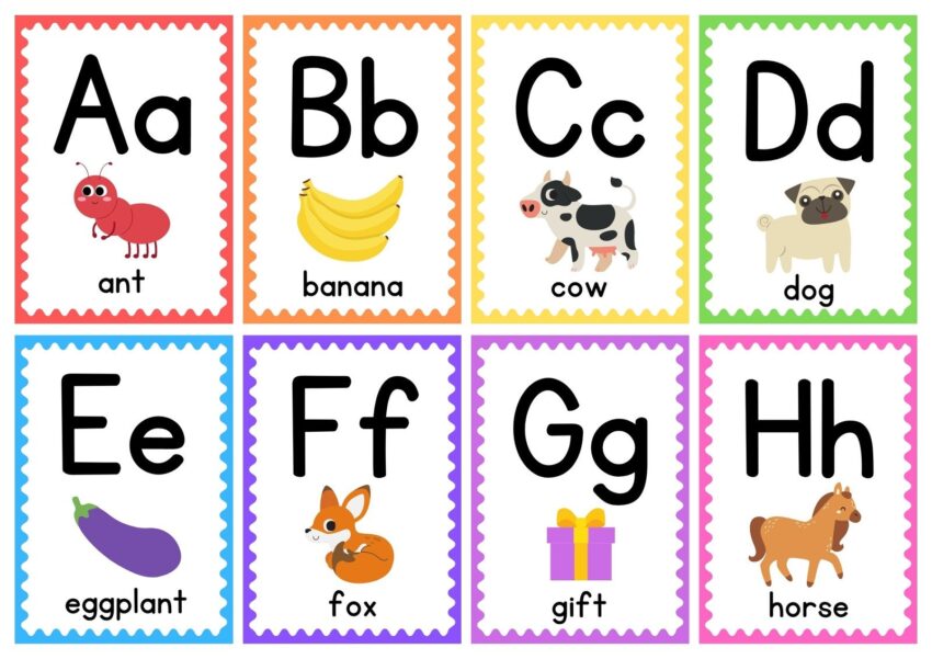 Free Customizable Alphabet Flashcard Templates Canva