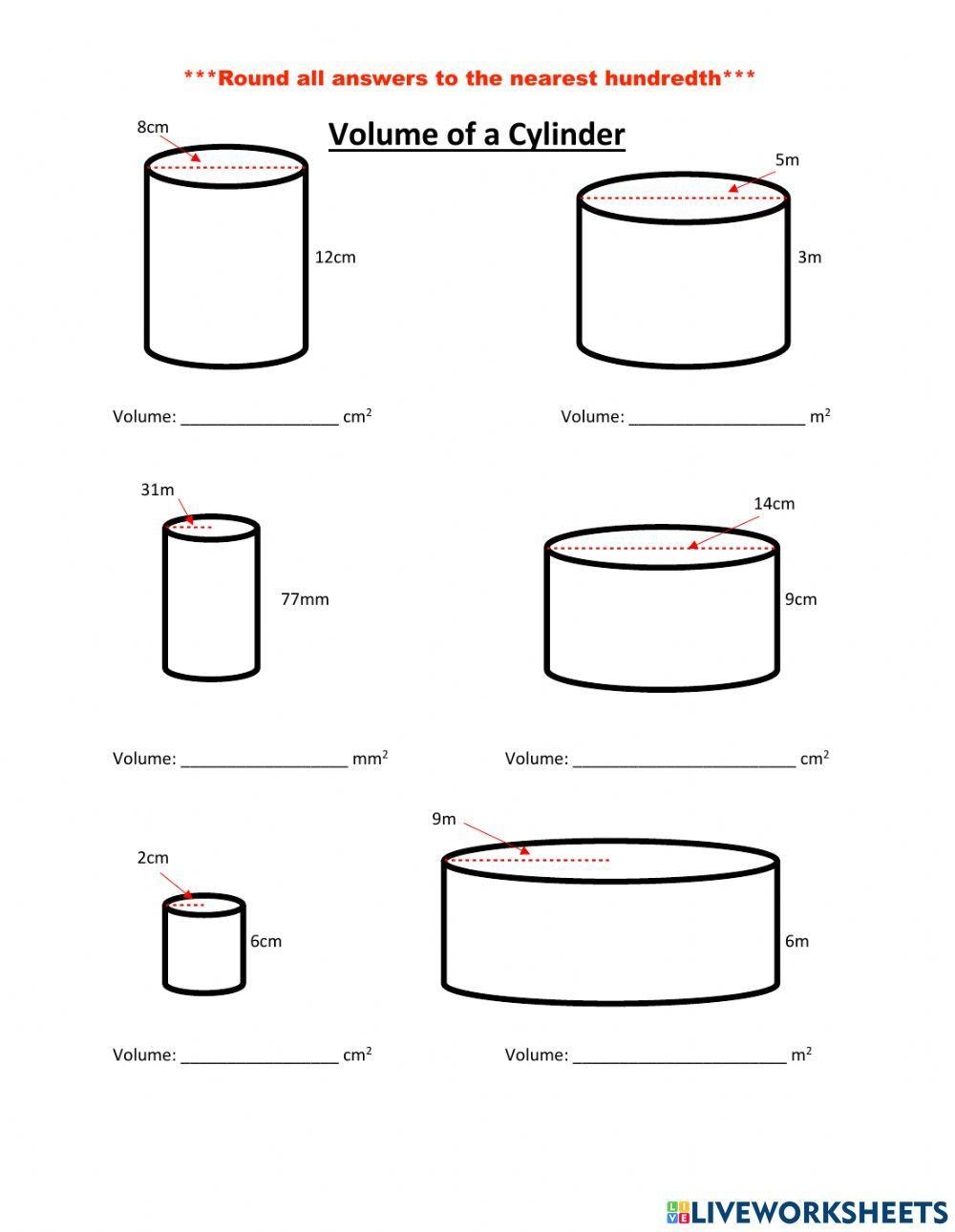 Free Cylinder Worksheet Download Free Cylinder Worksheet Png 