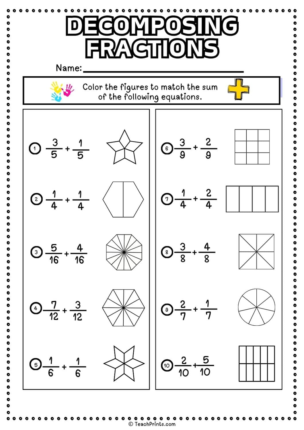 Free Printable 3rd Grade Fraction Worksheets Free Printable 3rd Grade Fraction Worksheets