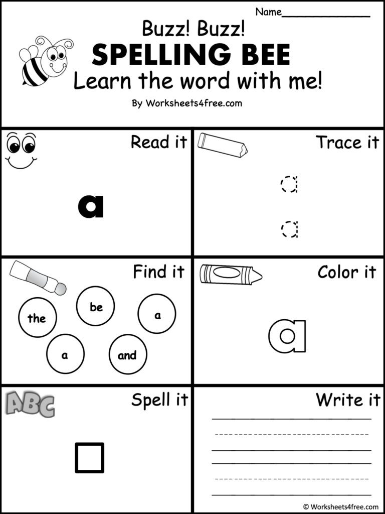 Free Dolch Sight Word Worksheet A Worksheets4Free