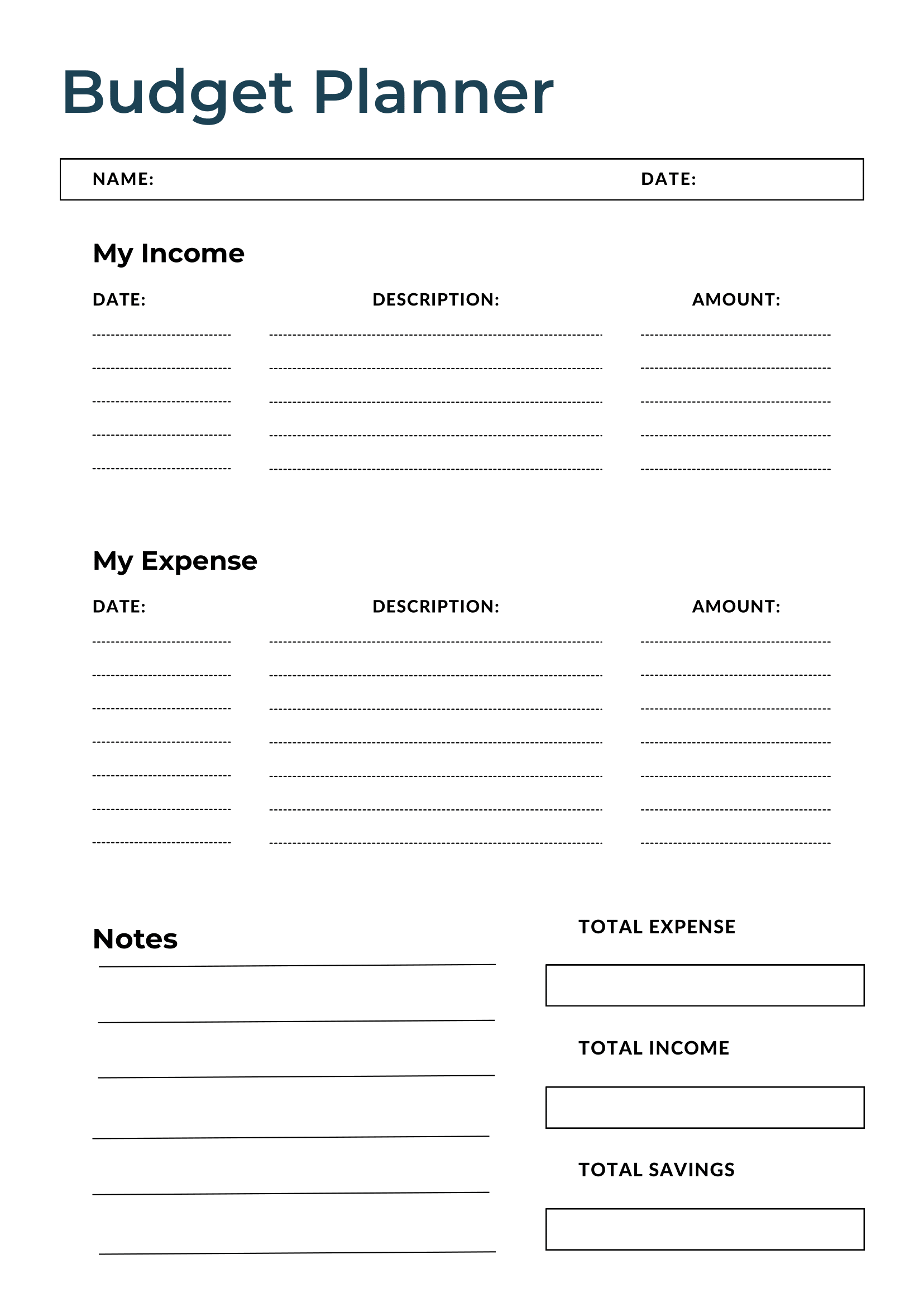 Printable Blank Budget Worksheets Printable Blank Budget Worksheets