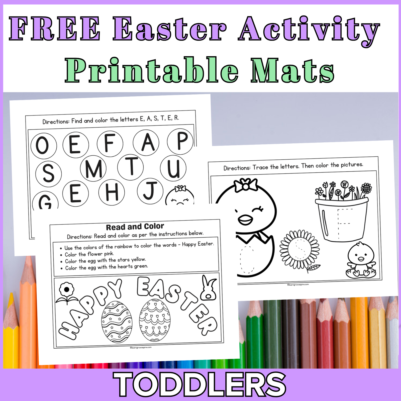 Free Easter Printables For Toddlers Learn Grow Aspire