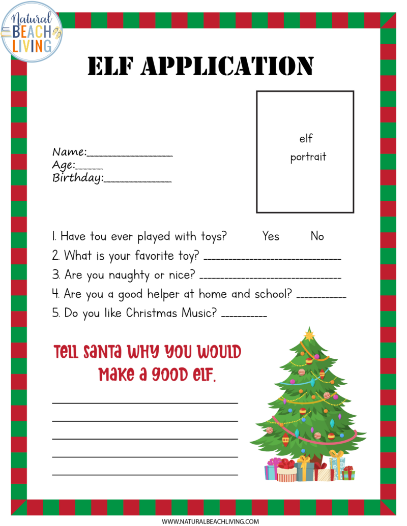 FREE Elf Printable Activities And Elf On The Shelf Ideas Natural Beach Living