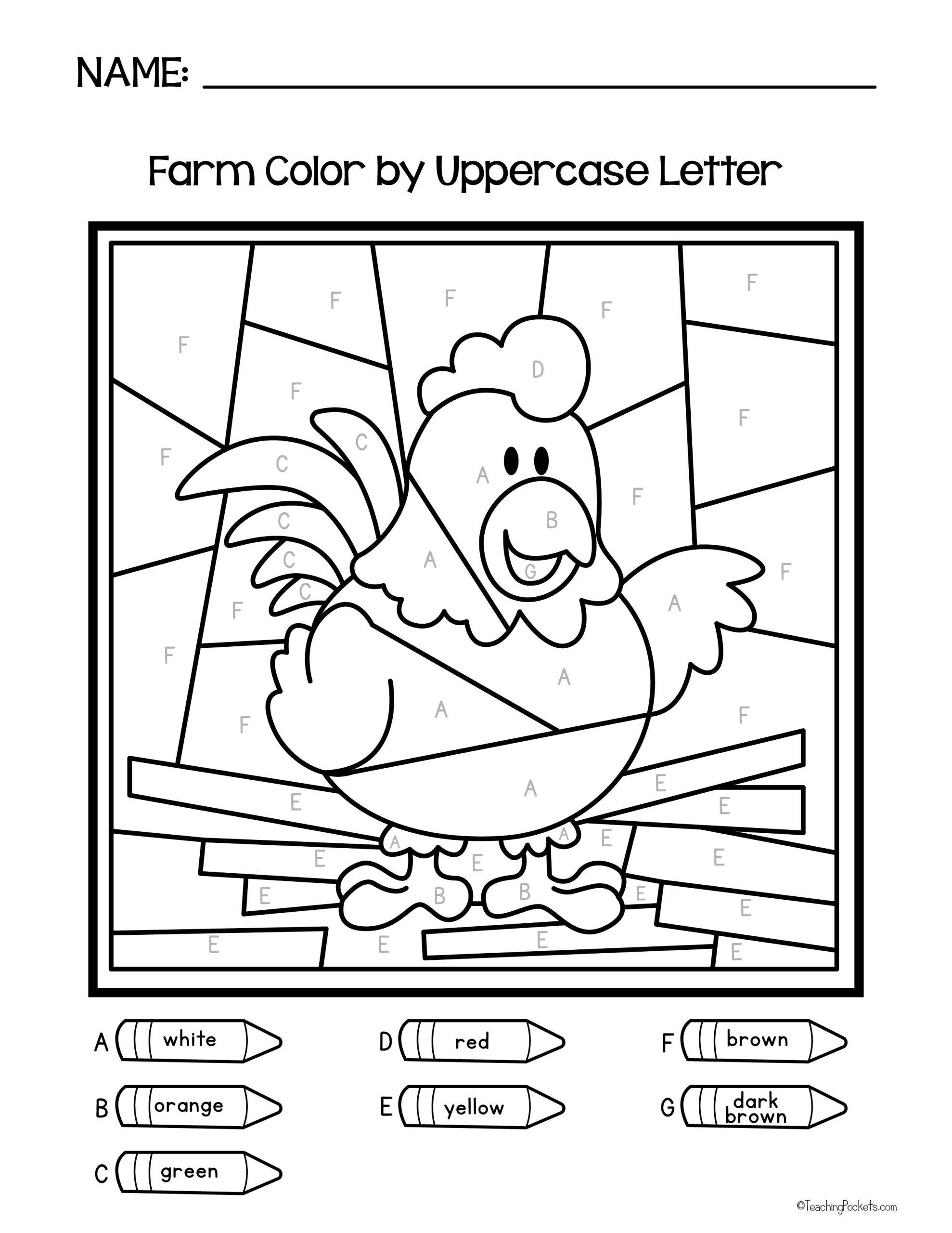 Free Printable Preschool Color By Letter