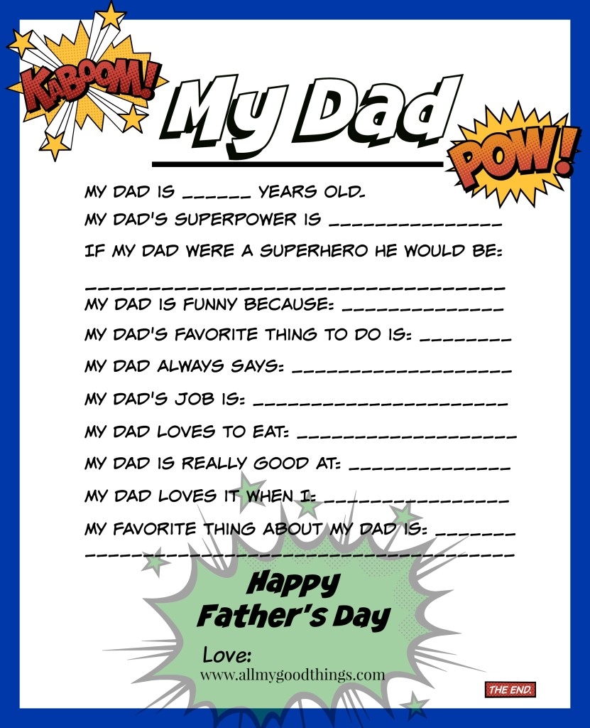 Free Father s Day Printable Free Father s Day Printable