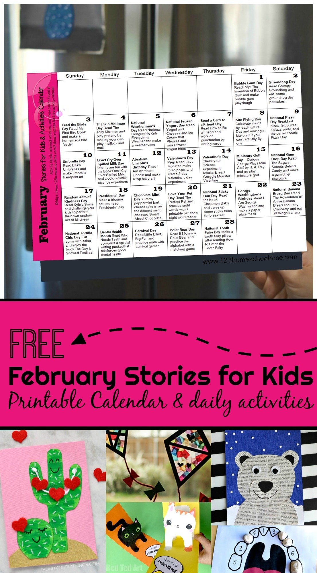 Printable February Calendar For Preschool Printable February Calendar For Preschool