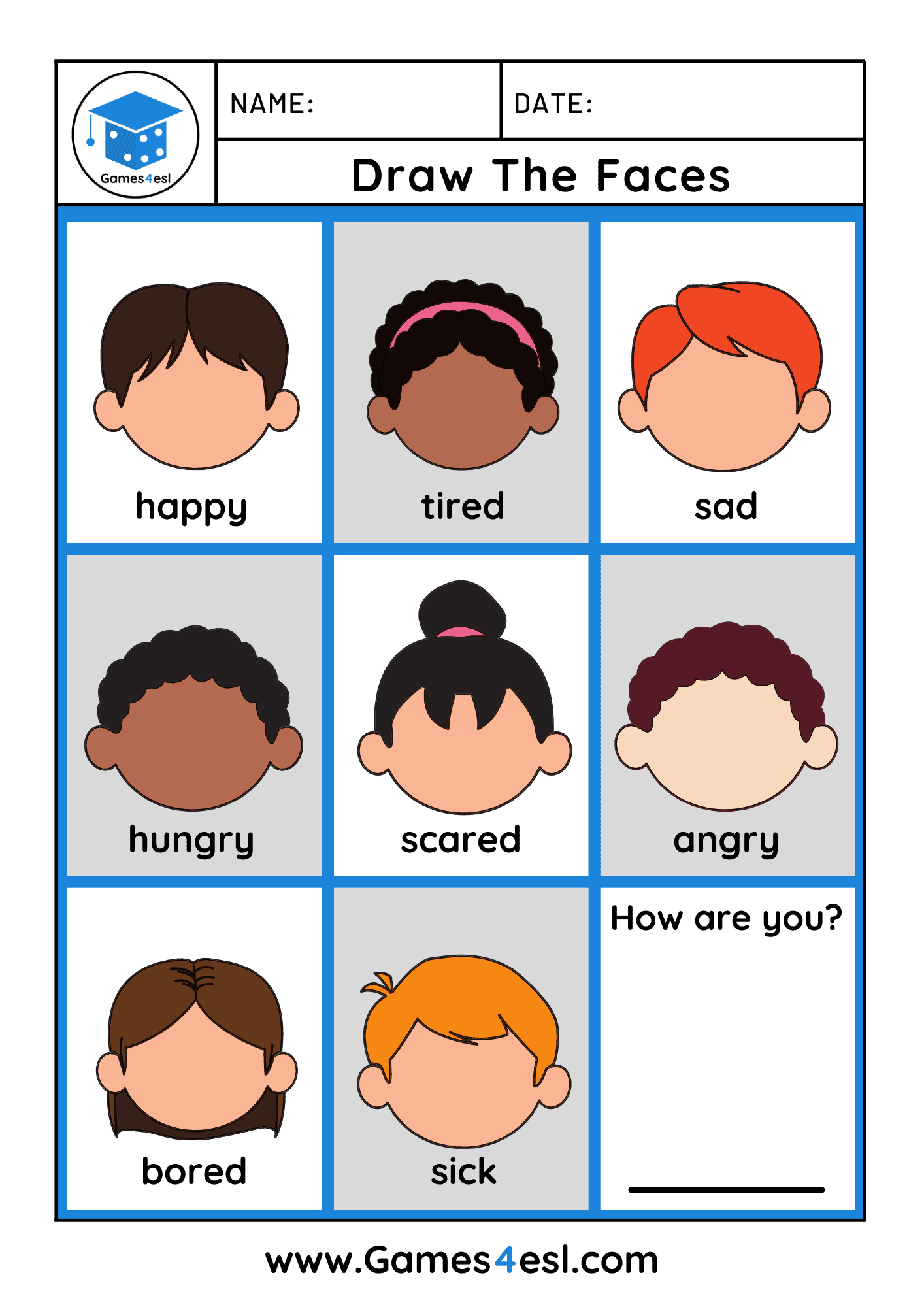 Free Printable Emotions Worksheet Preschool Free Printable Emotions Worksheet Preschool