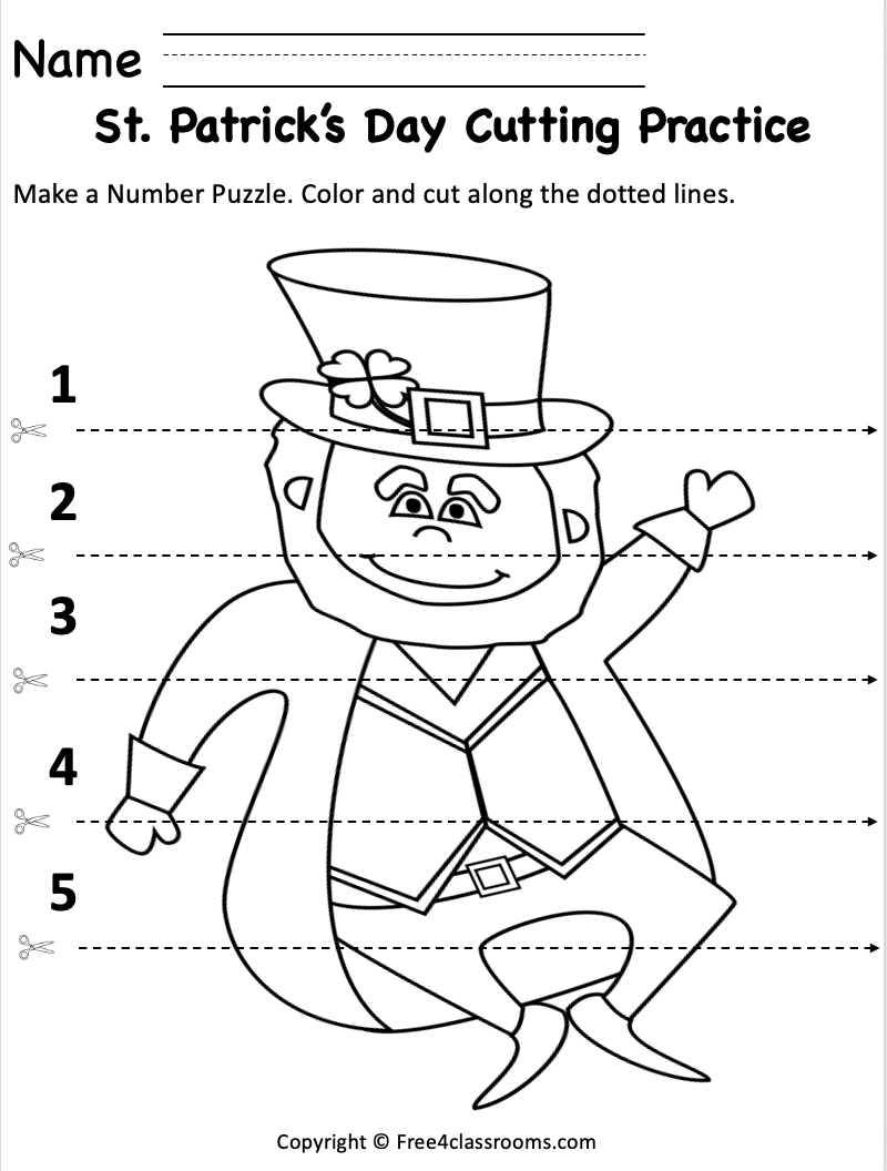 Printable St Patricks Day Worksheets Preschool Printable St Patricks Day Worksheets Preschool
