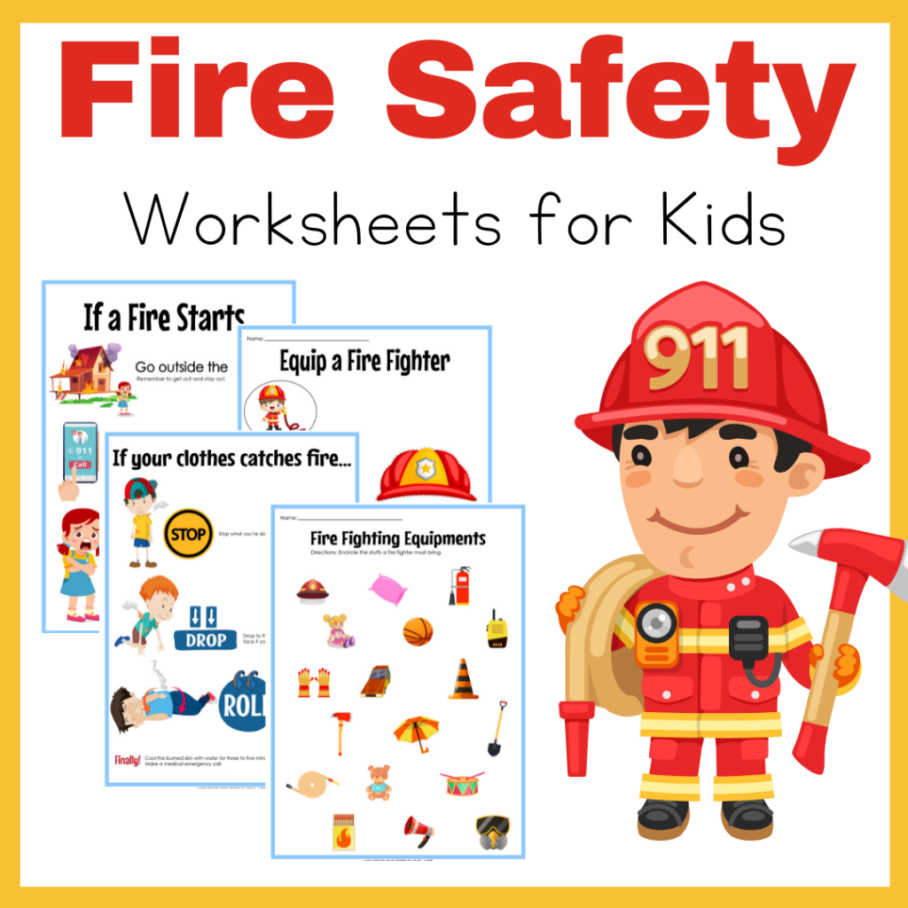 Free Fire Safety Printables For Early Learners