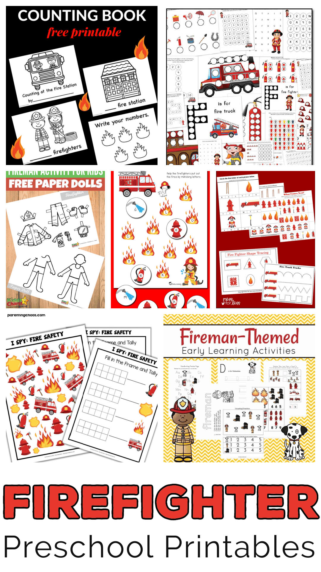 Free Firefighter Printables For Preschool Homeschoolers