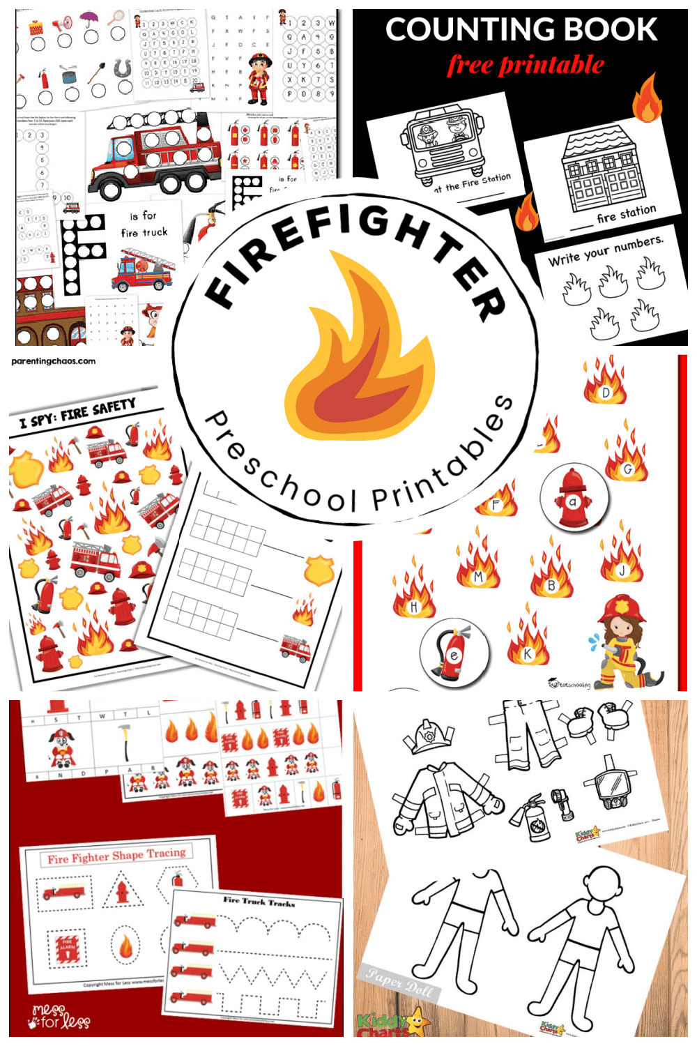 Free Firefighter Printables For Preschool Homeschoolers