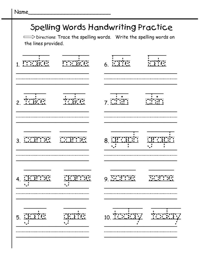 Free First Grade Tracing Worksheet Download Free First Grade 