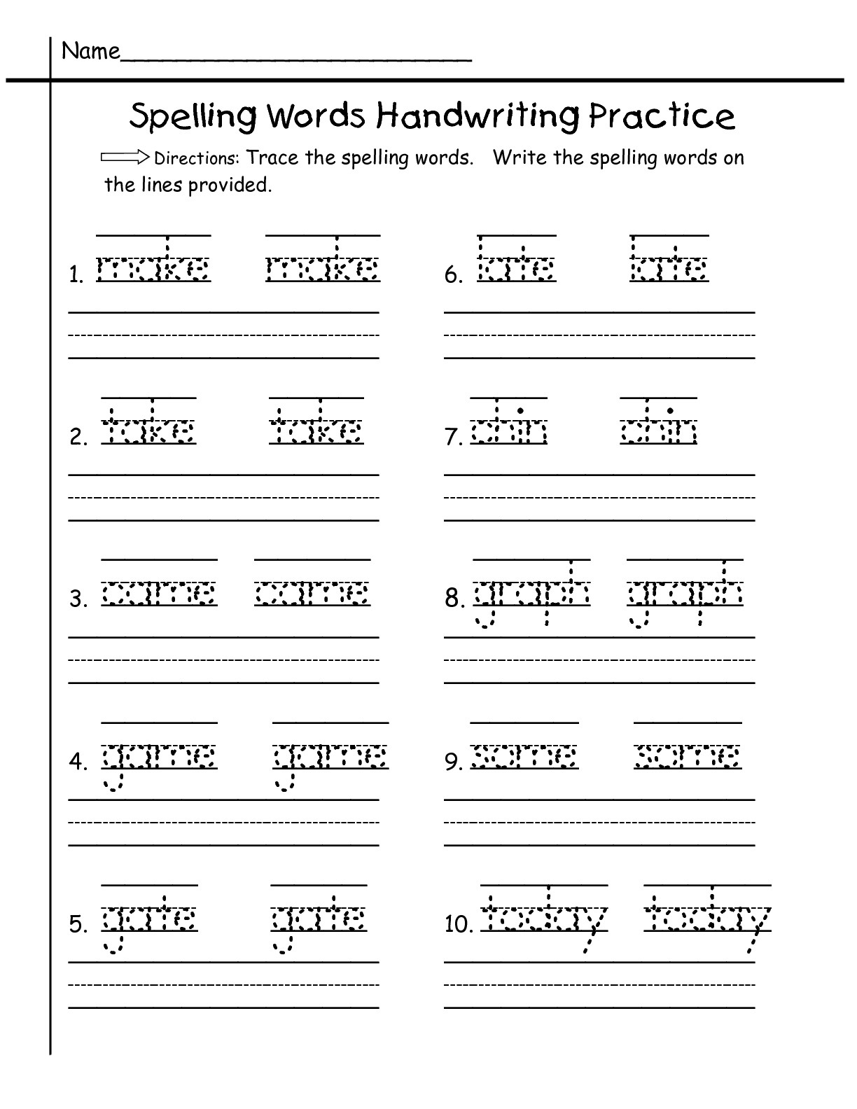 Free First Grade Tracing Worksheet Download Free First Grade 