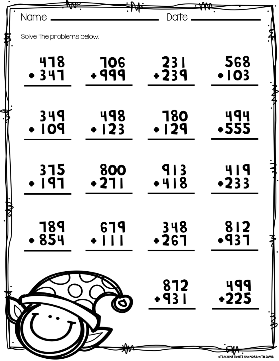 Free Go Math Worksheet For 3rd Grade Printable Math Activities Free Go Math Worksheet For 3rd Grade Printable Math Activities