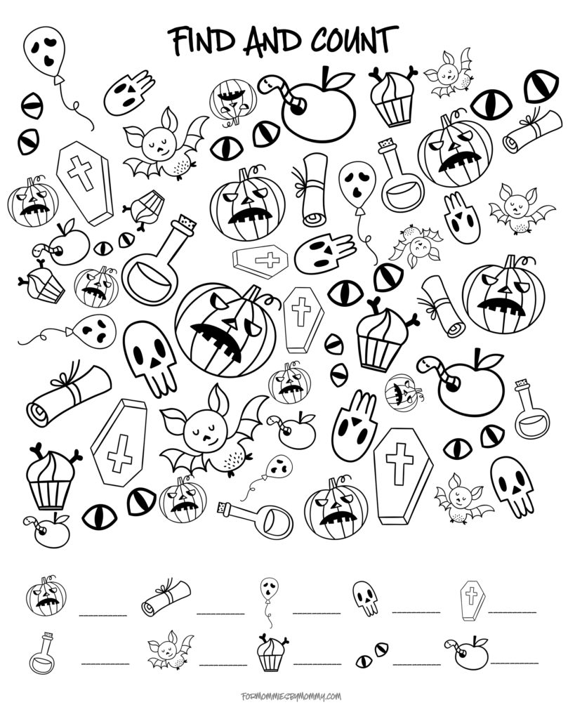 Free Halloween Activity Sheets For Kids