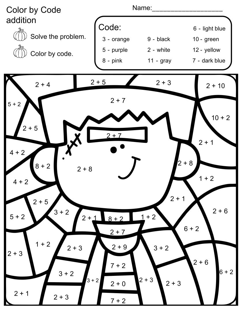 Free Halloween Math Worksheets Addition Subtraction Coins And 