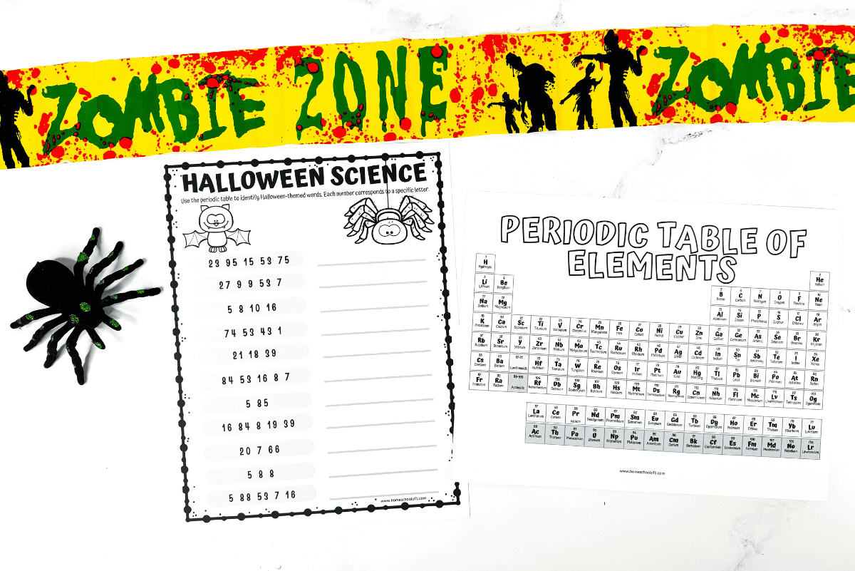 Free Halloween Science Worksheet Fun With The Periodic Table Free Halloween Science Worksheet Fun With The Periodic Table