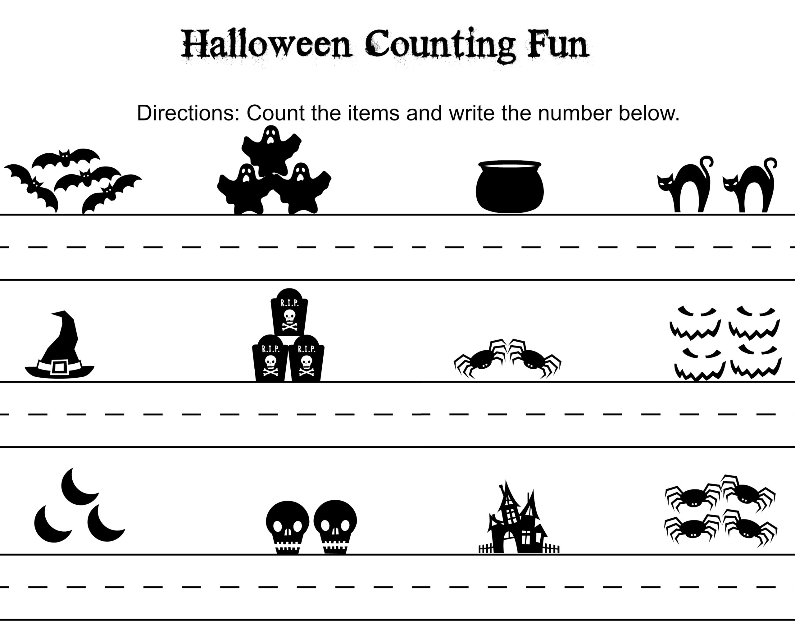 Free Printable Halloween Worksheets For Kindergarten Free Printable Halloween Worksheets For Kindergarten