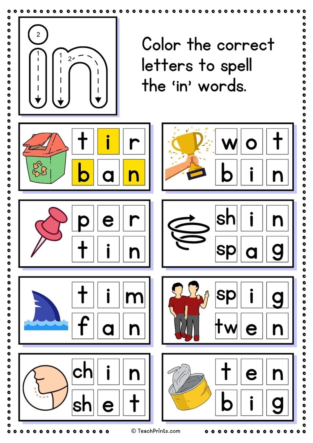 Free in Word Family Worksheets Teach Prints Free in Word Family Worksheets Teach Prints