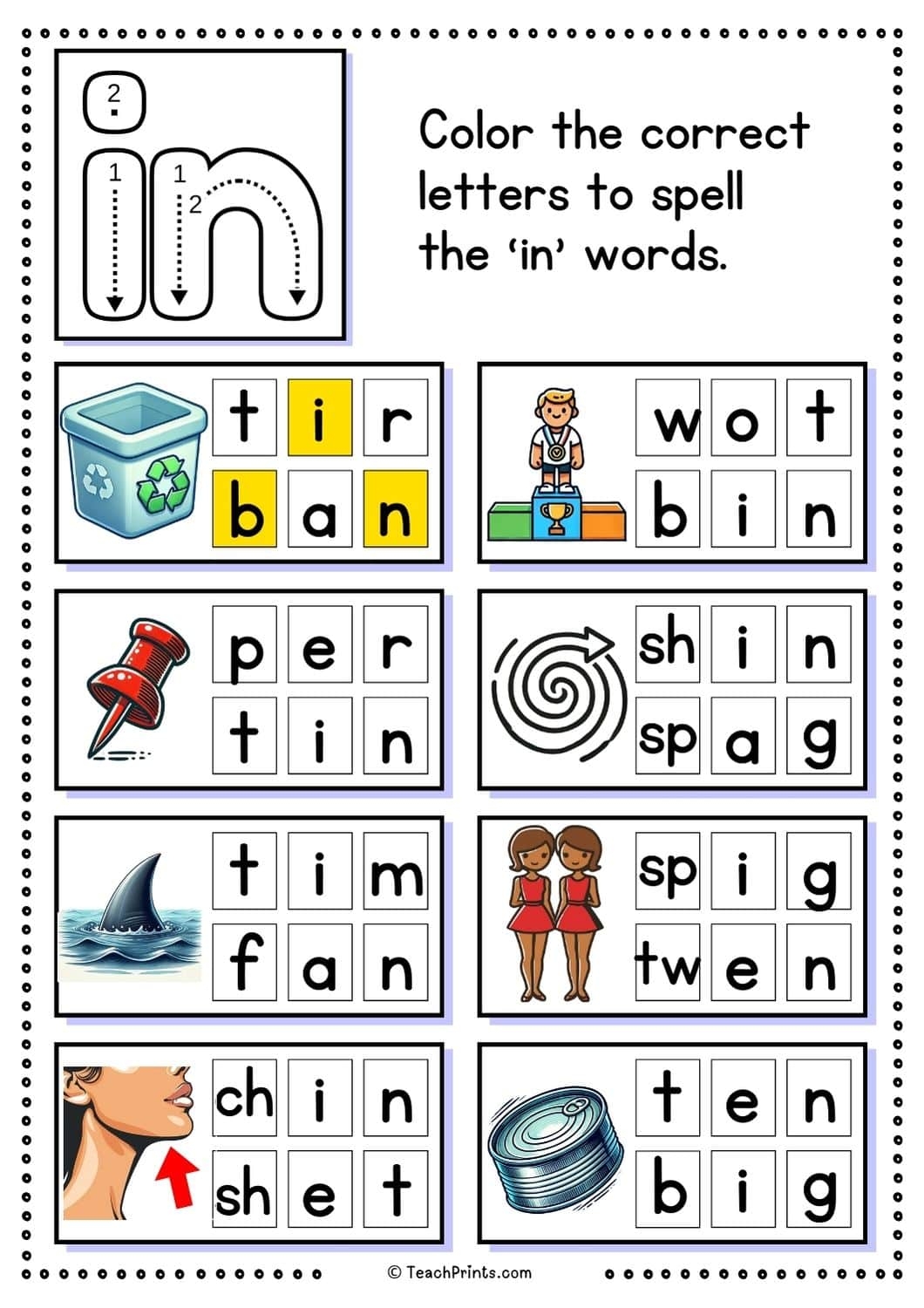 Free in Word Family Worksheets Teach Prints Free in Word Family Worksheets Teach Prints
