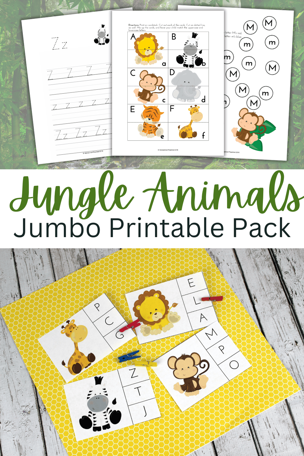 Free Printable Jungle Worksheets