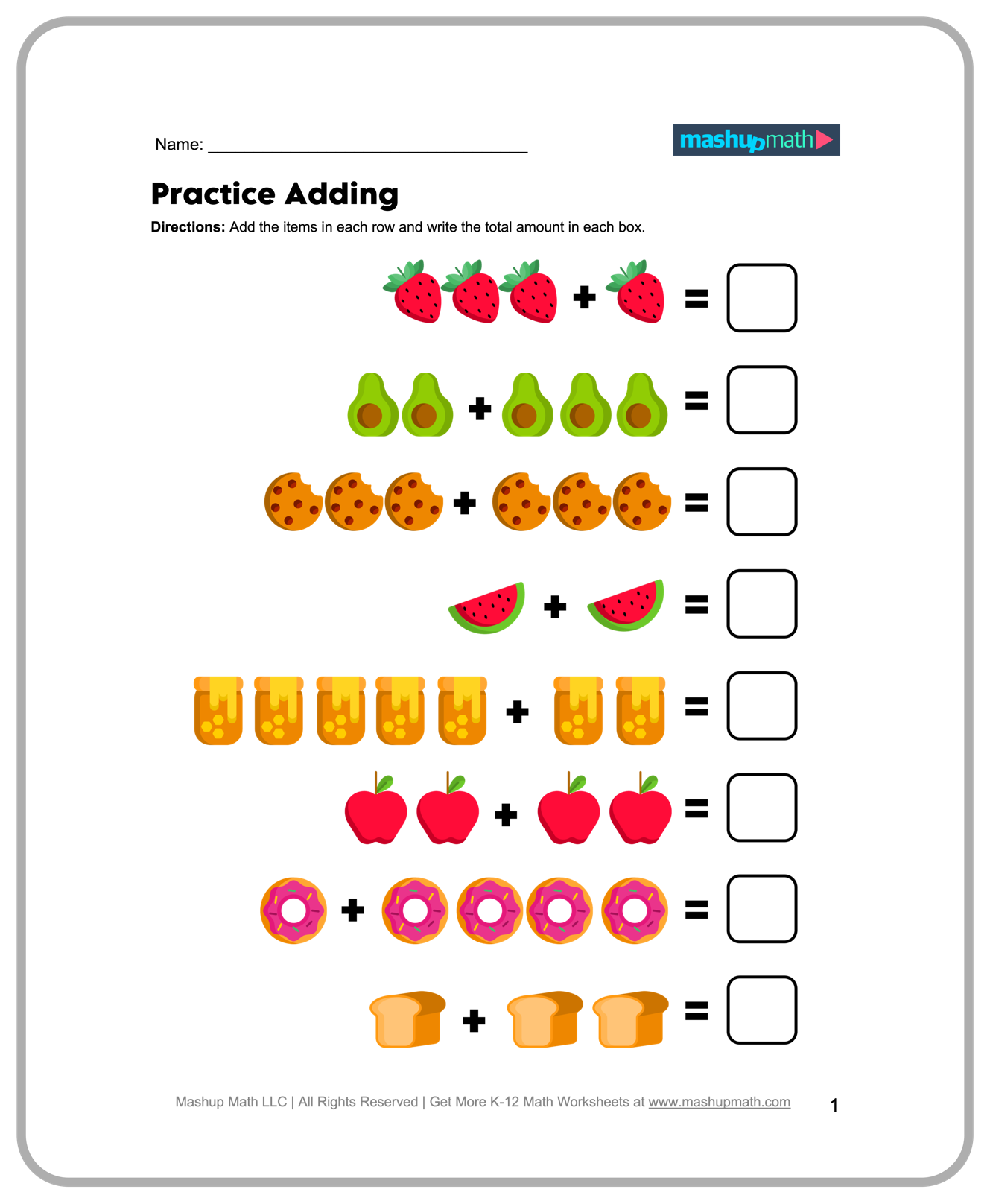 Free Kindergarten Math Worksheets Printable Mashup Math Free Kindergarten Math Worksheets Printable Mashup Math