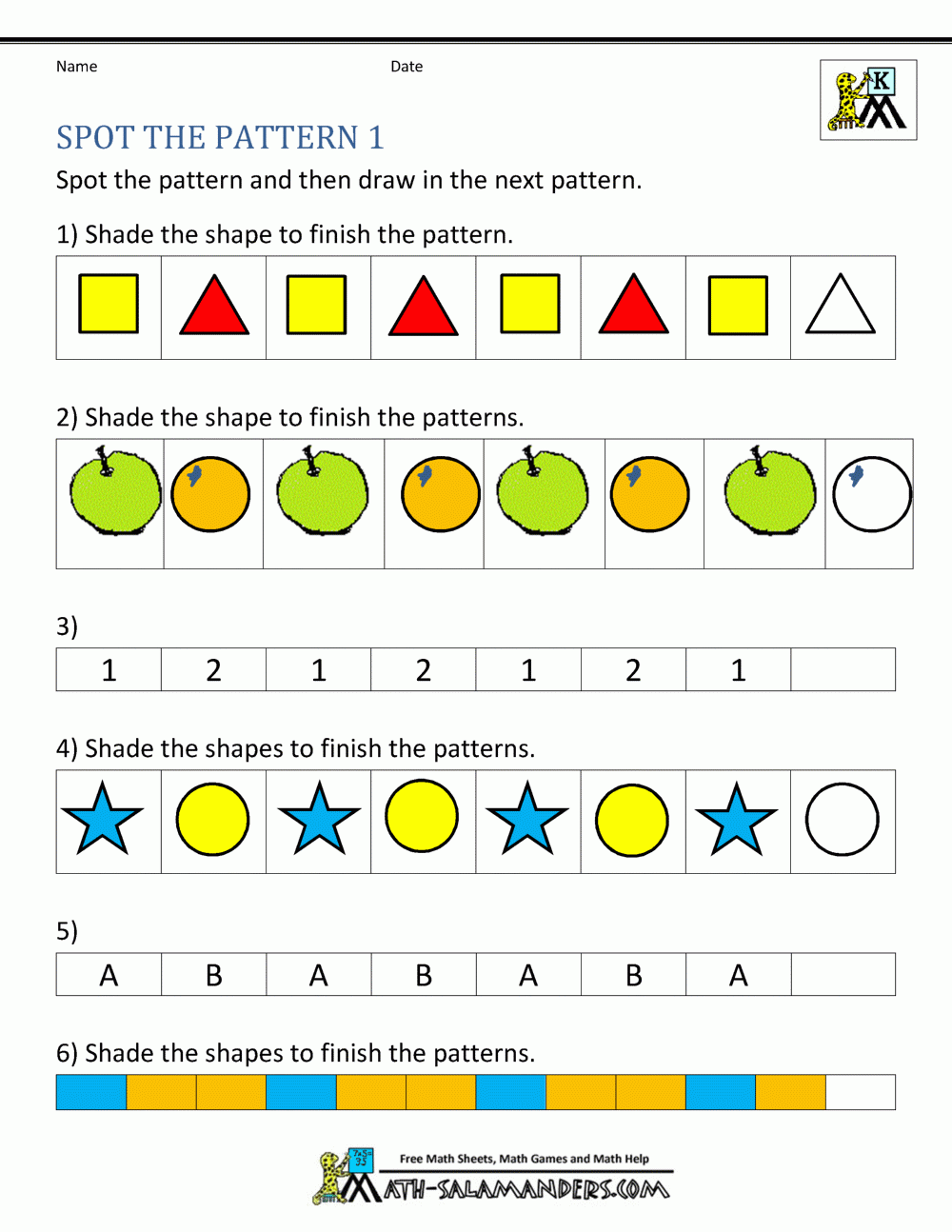 Free Number Pattern Worksheets 5th Grade Free Number Pattern Worksheets 5th Grade