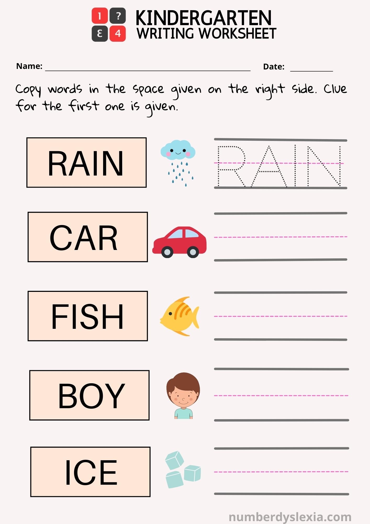 Free Kindergarten Writing Printable Kindermomma Worksheets Library Free Kindergarten Writing Printable Kindermomma Worksheets Library