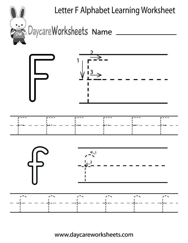 Preschool Printable Preschool Letter F Worksheets