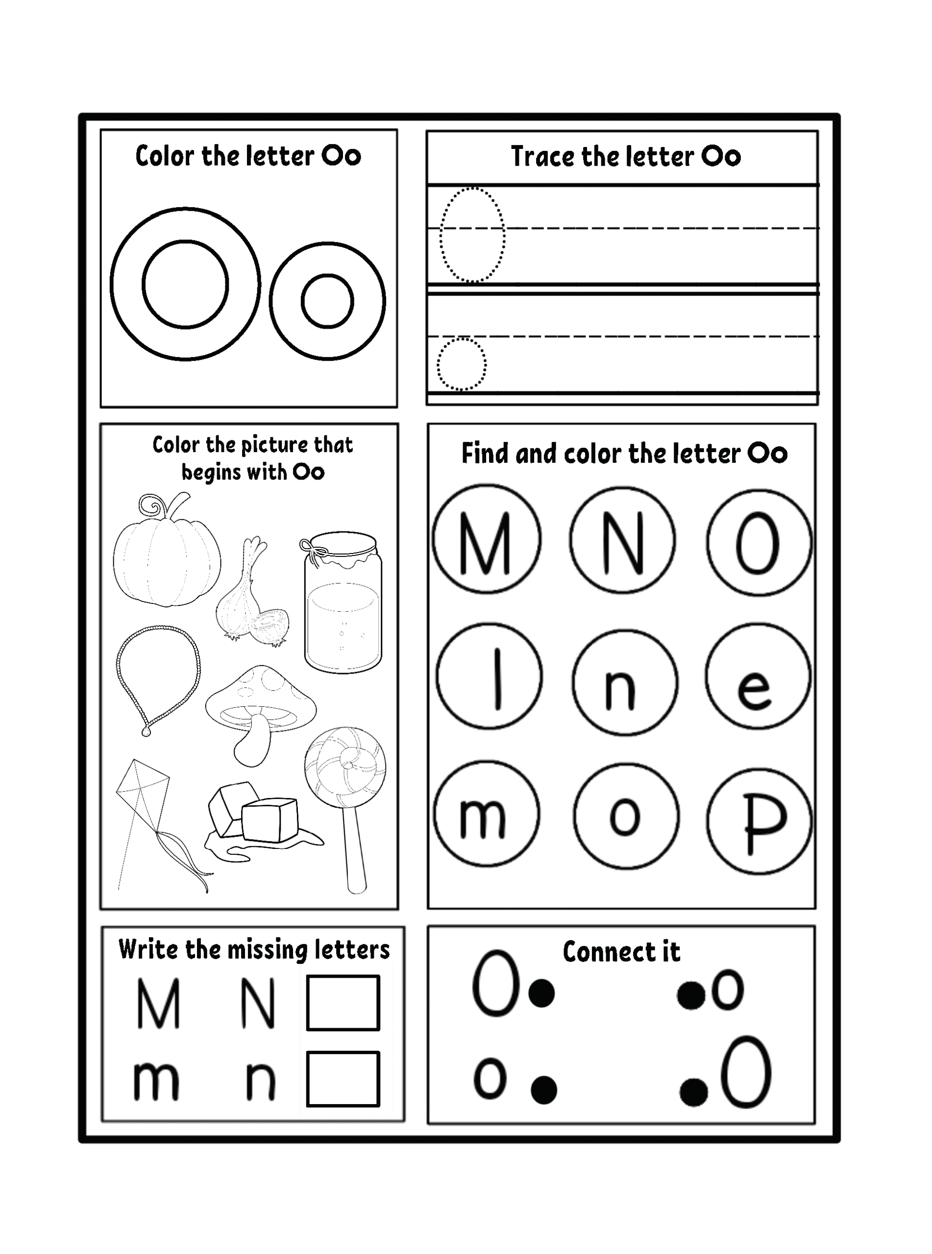 Letter 0 Math Worksheet For Kindergarten Letter 0 Math Worksheet For Kindergarten
