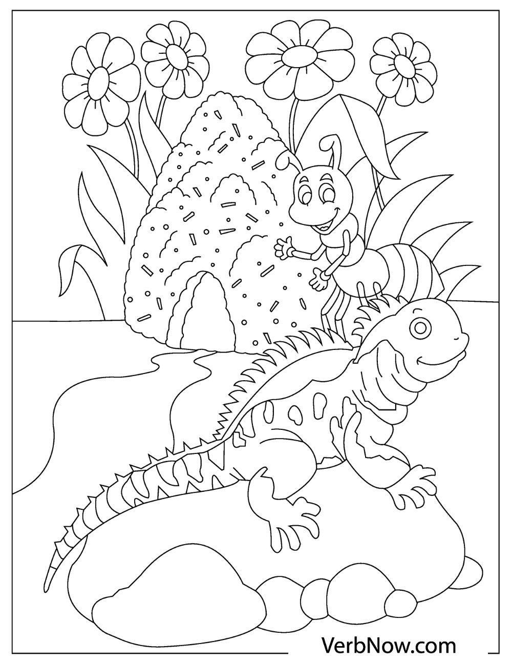 Free LIZARD Coloring Pages For Download Printable PDF 