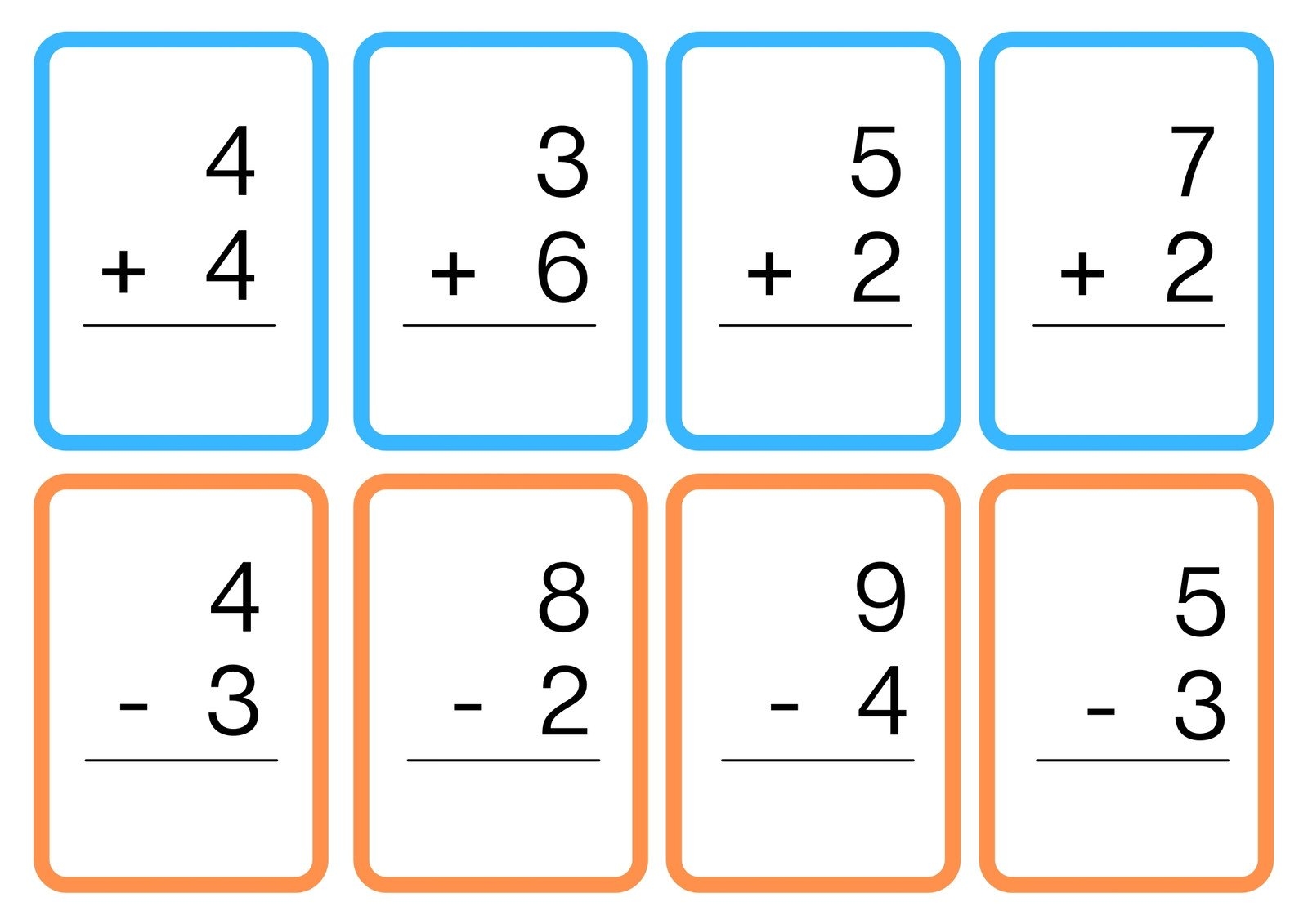 Free Math Flashcard Templates To Edit And Print Canva Free Math Flashcard Templates To Edit And Print Canva