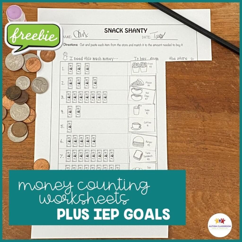 Free Printable Dollar Bill Worksheets