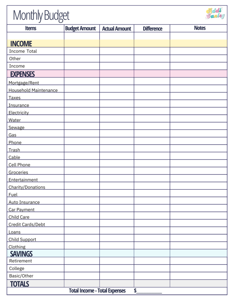 Free Monthly Bills Worksheet Download Free Monthly Bills Worksheet Png Images Free Worksheets On Clipart Library