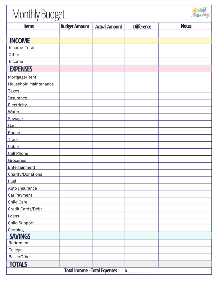 Free Monthly Bills Worksheet Download Free Monthly Bills Worksheet Png Images Free Worksheets On Clipart Library