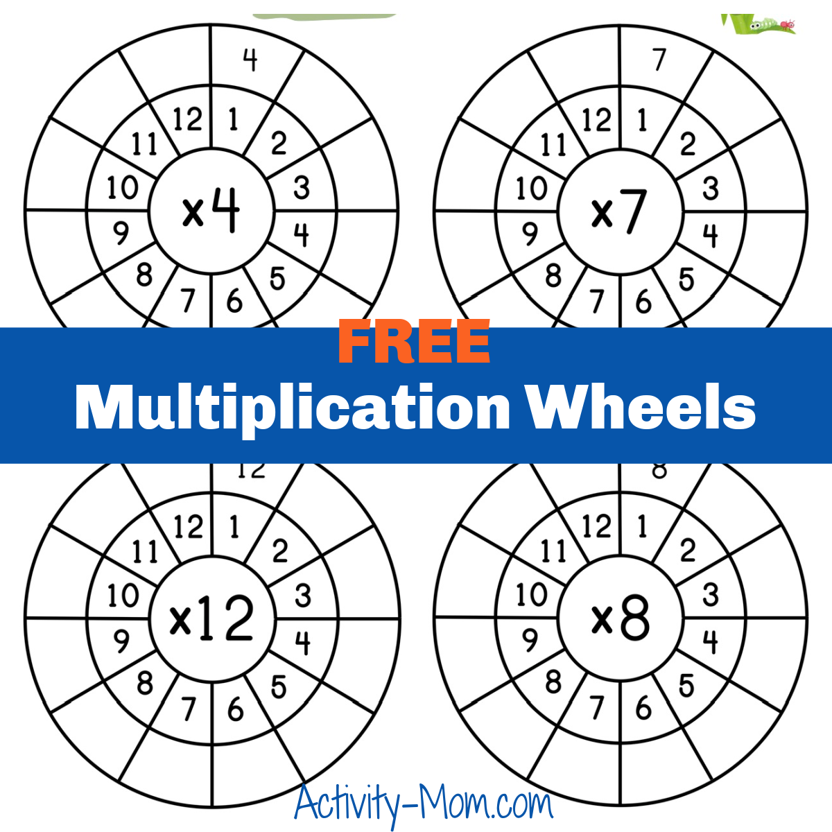 Free Multiplication Wheels Worksheets The Activity Mom Free Multiplication Wheels Worksheets The Activity Mom