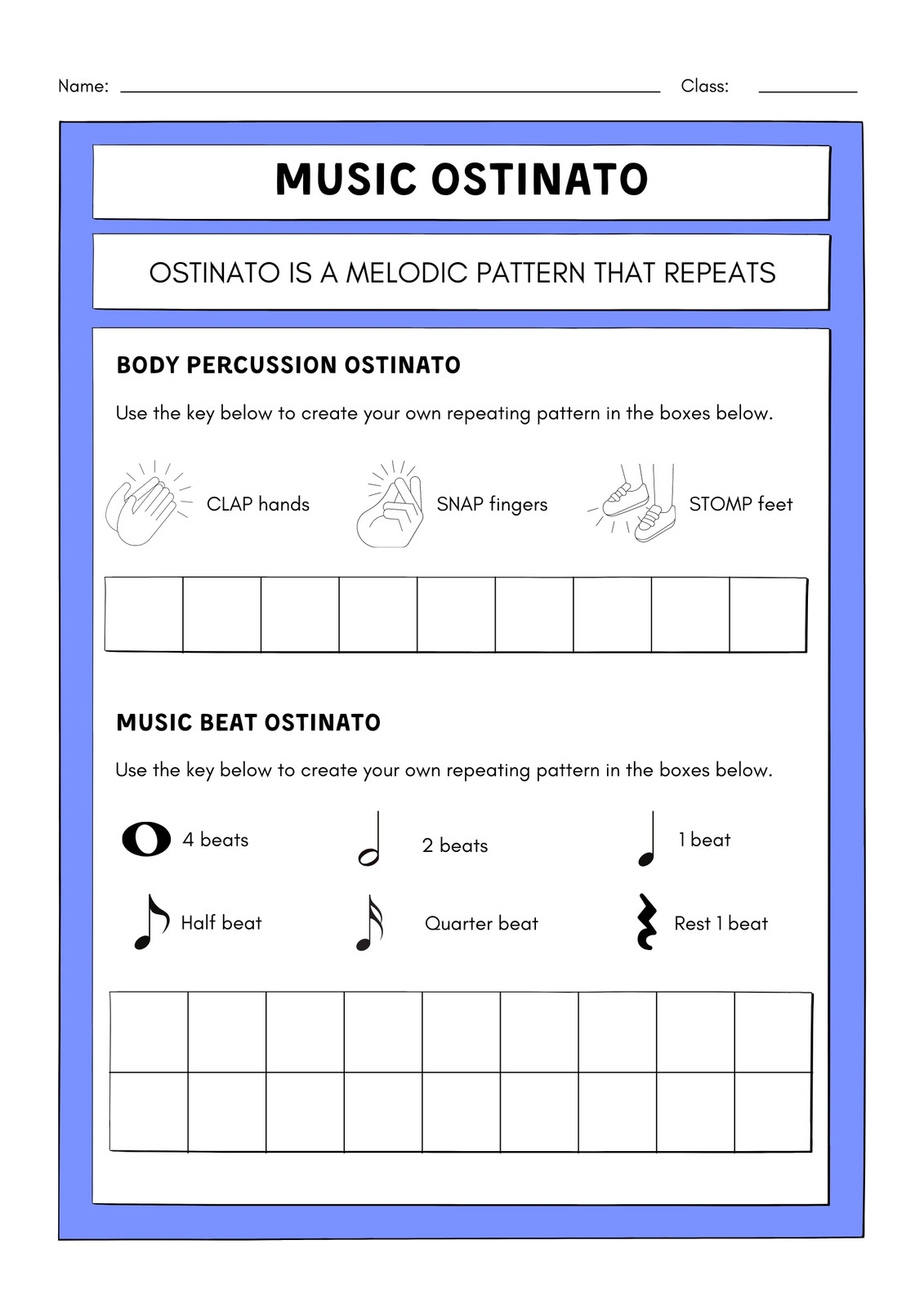 Free Music Worksheet Templates To Edit And Print Canva