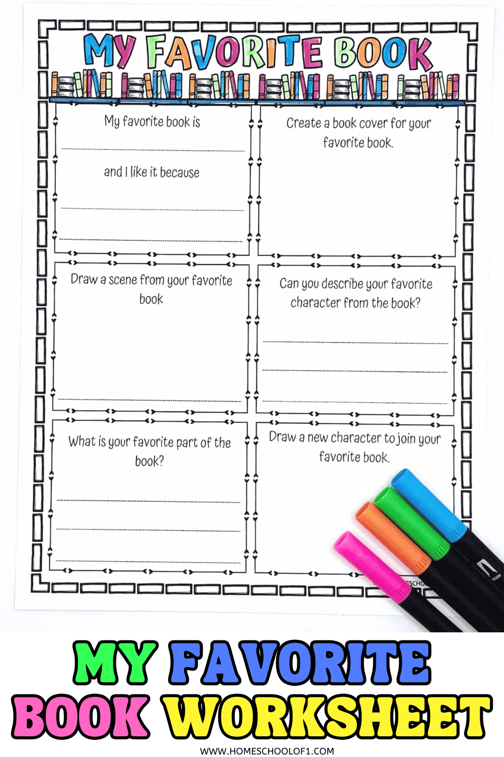 My Favorite Book Printable Worksheet My Favorite Book Printable Worksheet