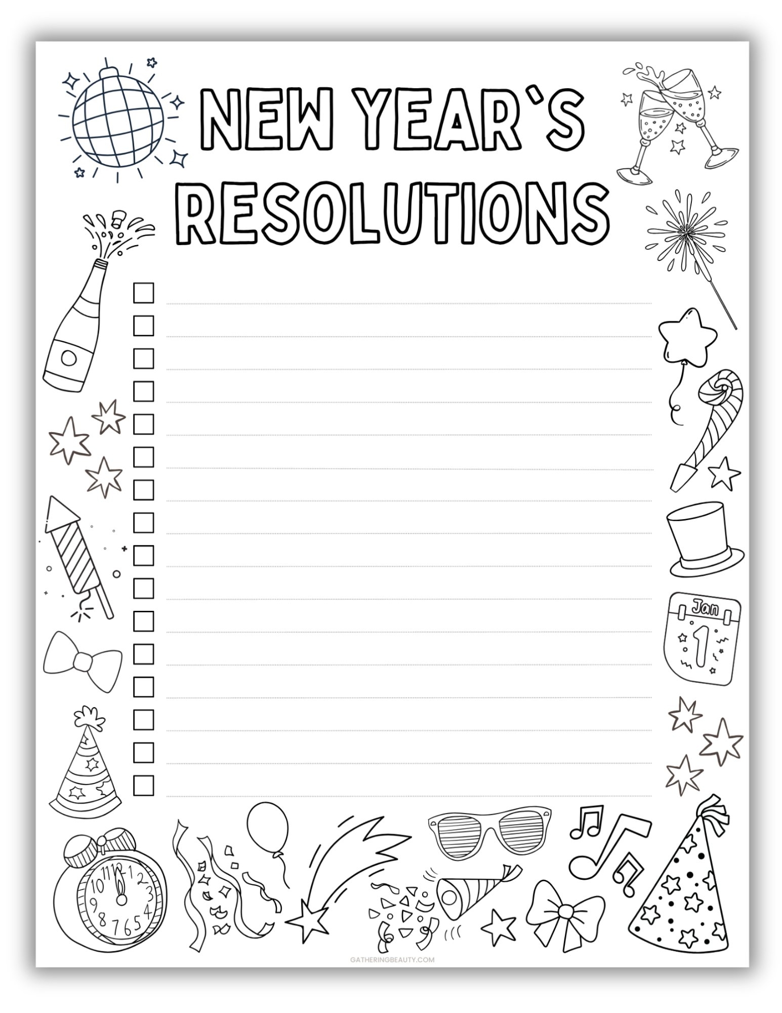 New Years Worksheets Printable New Years Worksheets Printable